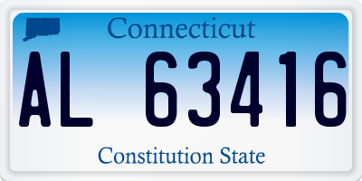 CT license plate AL63416
