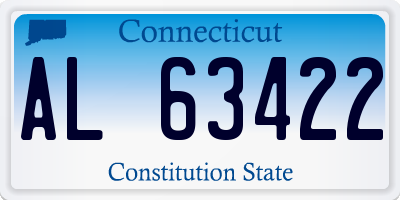 CT license plate AL63422