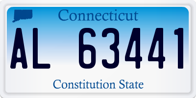 CT license plate AL63441