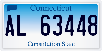 CT license plate AL63448