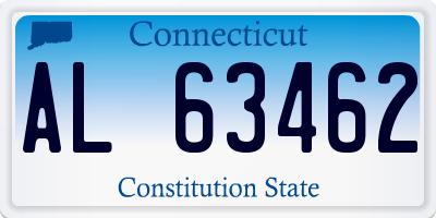 CT license plate AL63462