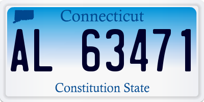 CT license plate AL63471