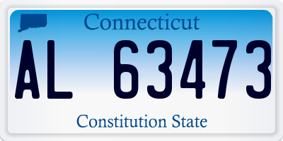 CT license plate AL63473