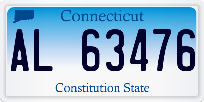 CT license plate AL63476