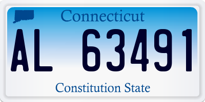 CT license plate AL63491