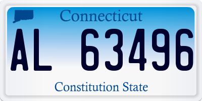 CT license plate AL63496