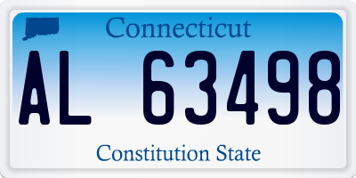 CT license plate AL63498