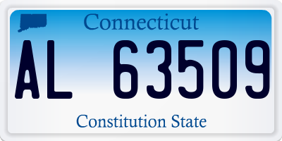CT license plate AL63509