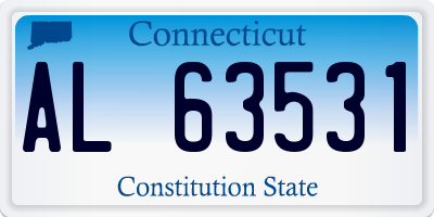 CT license plate AL63531