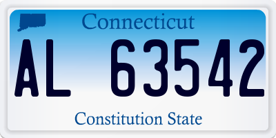 CT license plate AL63542