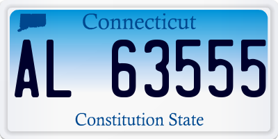 CT license plate AL63555
