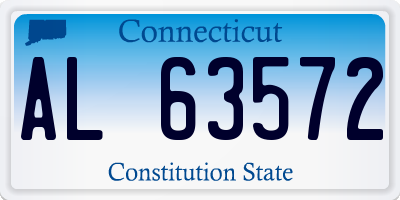 CT license plate AL63572