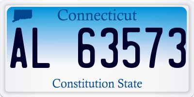 CT license plate AL63573