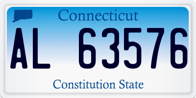 CT license plate AL63576