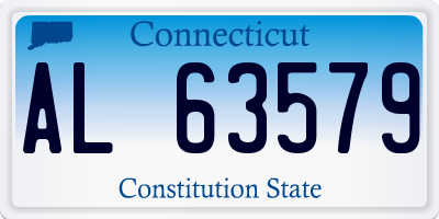 CT license plate AL63579