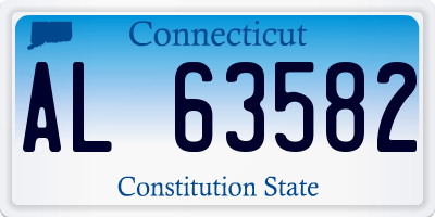CT license plate AL63582