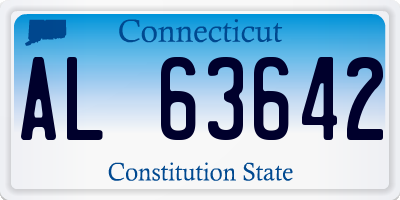 CT license plate AL63642