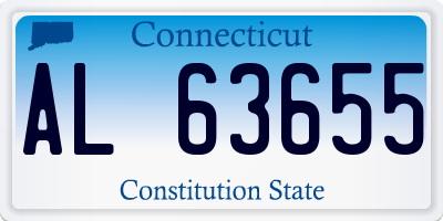 CT license plate AL63655