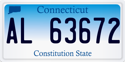 CT license plate AL63672