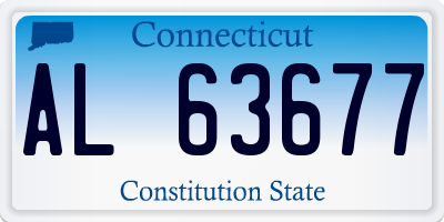 CT license plate AL63677