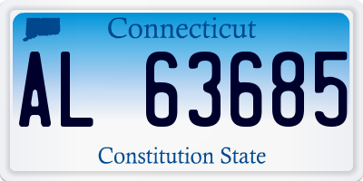 CT license plate AL63685