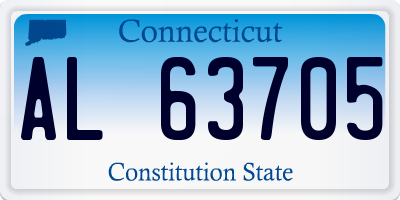 CT license plate AL63705