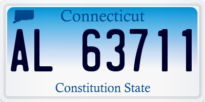 CT license plate AL63711