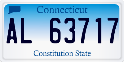 CT license plate AL63717