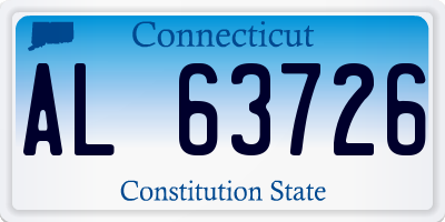 CT license plate AL63726