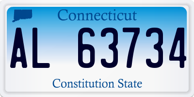 CT license plate AL63734