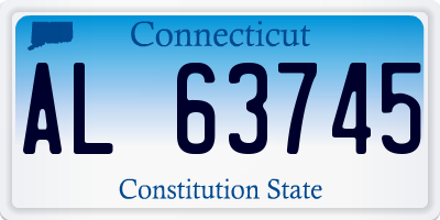 CT license plate AL63745