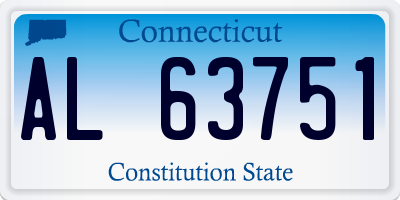 CT license plate AL63751