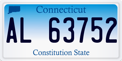 CT license plate AL63752