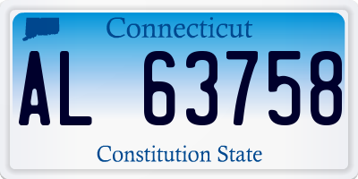 CT license plate AL63758