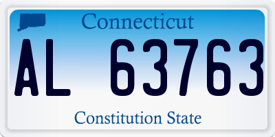 CT license plate AL63763