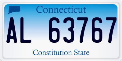 CT license plate AL63767