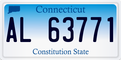 CT license plate AL63771