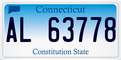 CT license plate AL63778