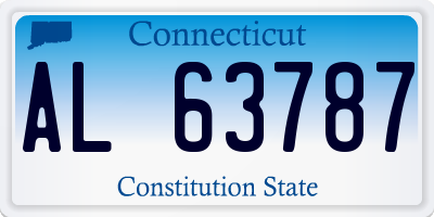 CT license plate AL63787
