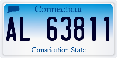 CT license plate AL63811