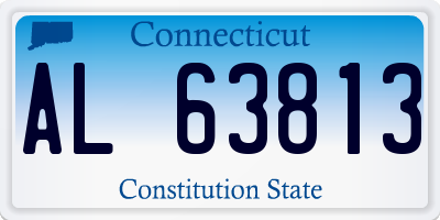CT license plate AL63813