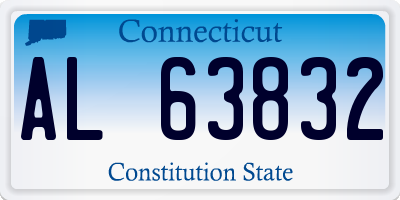 CT license plate AL63832