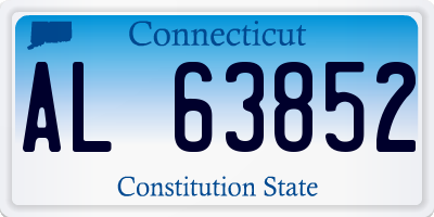 CT license plate AL63852