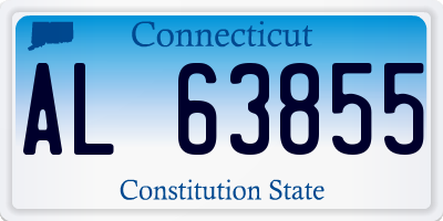 CT license plate AL63855