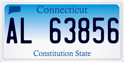 CT license plate AL63856