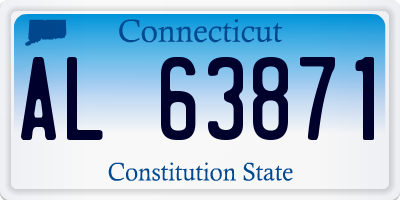 CT license plate AL63871