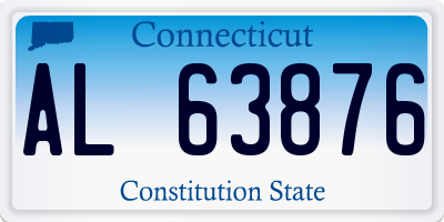 CT license plate AL63876