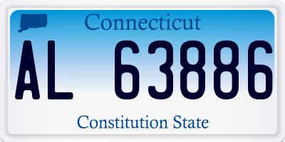 CT license plate AL63886