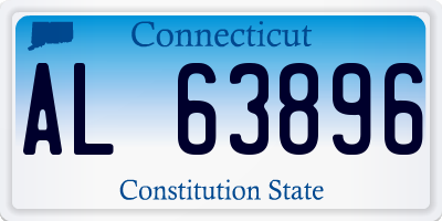 CT license plate AL63896