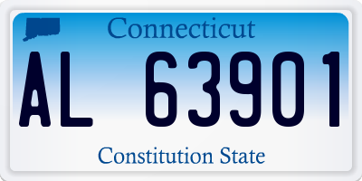 CT license plate AL63901
